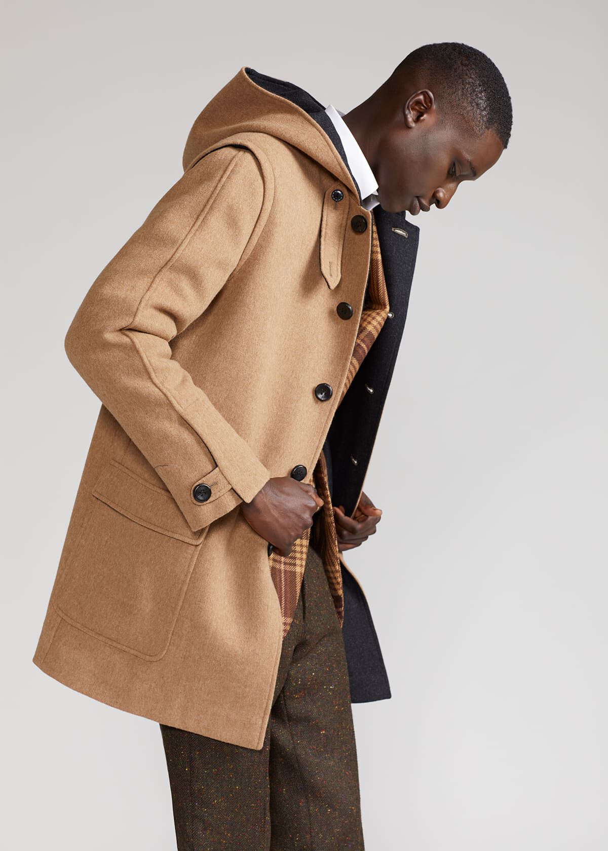 Duffle coat online with hood