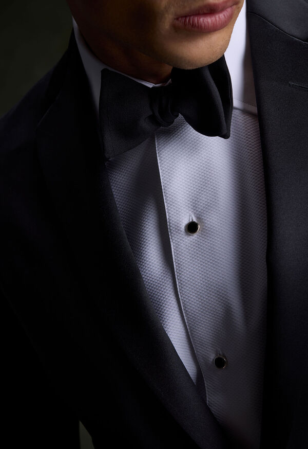 Paul Stuart Silk Solid Shantung Bow Tie, image 2