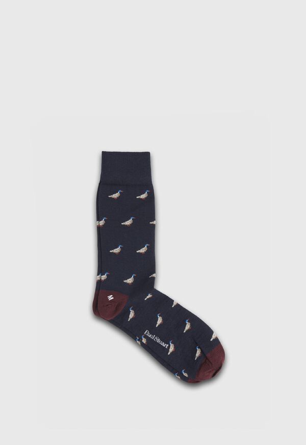 Paul Stuart Duck Motif Wool Sock, image 1