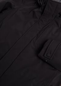 Paul Stuart Black Hooded Down Filled Tech Jacket, thumbnail 2