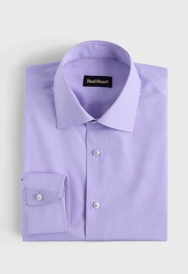 Paul Stuart Spread Collar Micro Check Dress Shirt, image 1