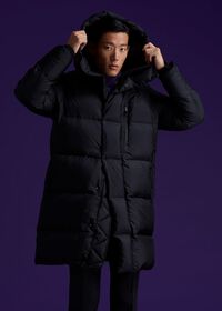 Paul Stuart Long Hooded Puffer Coat, thumbnail 8