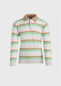 Paul Stuart Cashmere Double Collar Stripe Polo, thumbnail 1