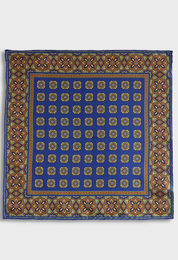 Paul Stuart Medallion Print Pocket Square, image 2