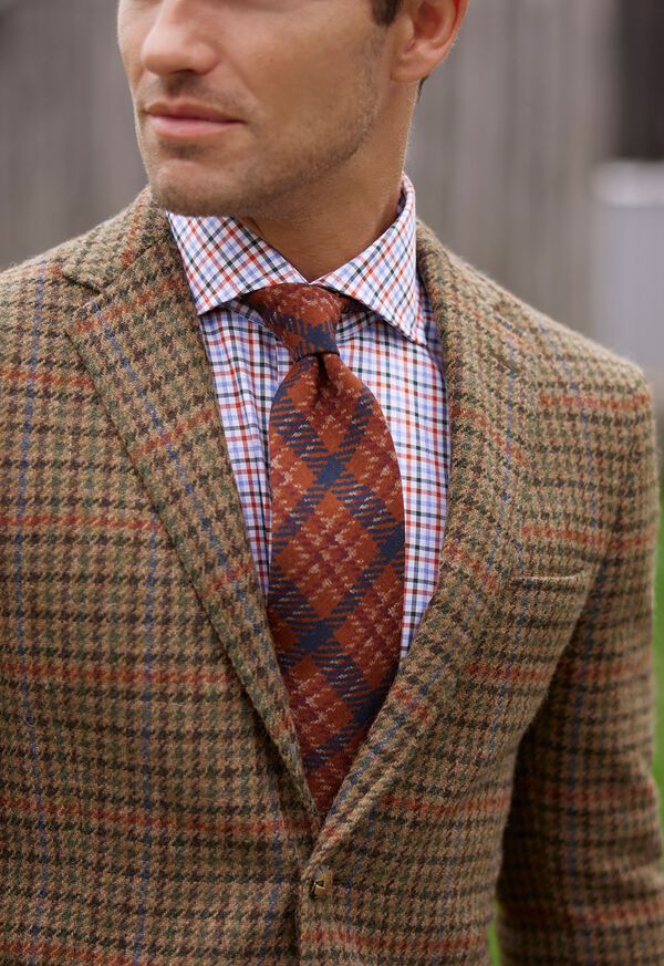 Paul Stuart Three Color Check Sport Shirt, image 2
