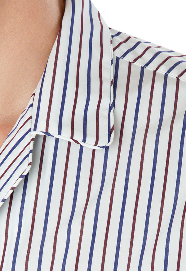 Paul Stuart Red and Blue Wide Stripe Pajamas, image 2