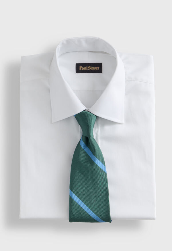 Paul Stuart Woven Silk Regimental Stripe Tie, image 2