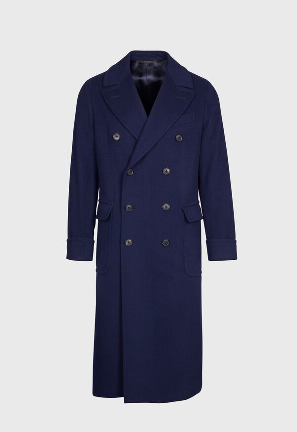 Navy Double Breasted Military Coat