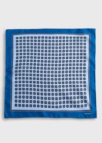 Paul Stuart Silk Small Medallion Pocket Square, thumbnail 2
