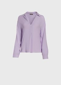 Paul Stuart Silk Blend V-Neck Blouse, thumbnail 1