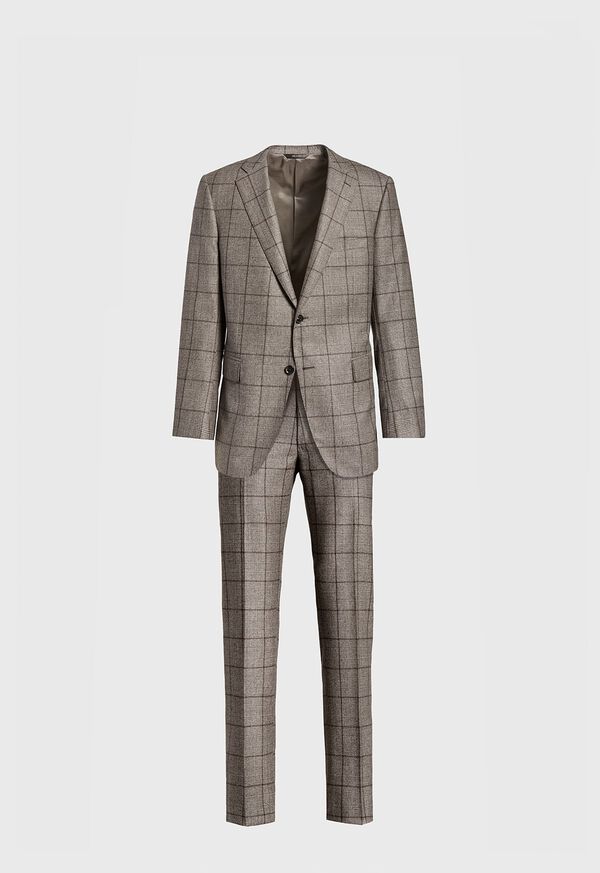 Paul Stuart Wool Plaid Classic Shoulder Suit, image 1