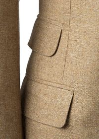 Paul Stuart Tan Silk Jacket with Ticket Pocket, thumbnail 3
