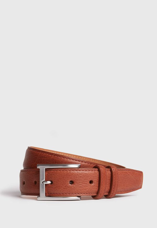 Paul Stuart Textured Bison Belt, image 1