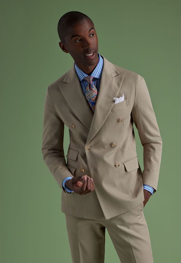 Paul Stuart Cotton Double Breasted Suit, image 8
