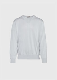 Paul Stuart Pima Cotton V-Neck Sweater, thumbnail 3