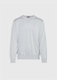 Paul Stuart Pima Cotton V-Neck Sweater, thumbnail 1