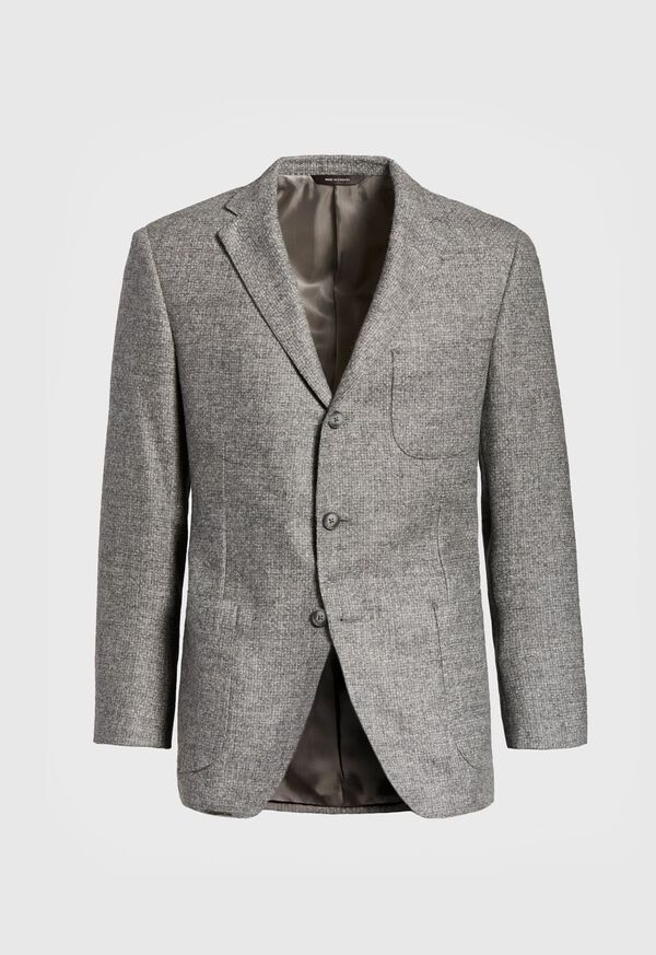 Paul Stuart Grey Hopsack Jacket, image 1