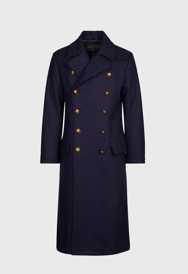 Paul Stuart Double Breasted Navy Coat, image 1