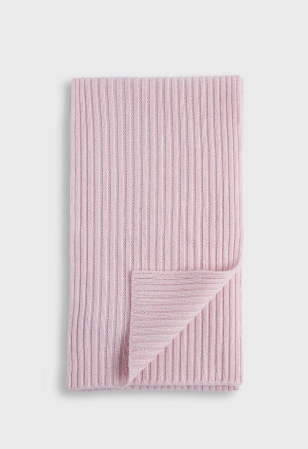 Paul Stuart Cashmere Ribbed Scarf, image 1