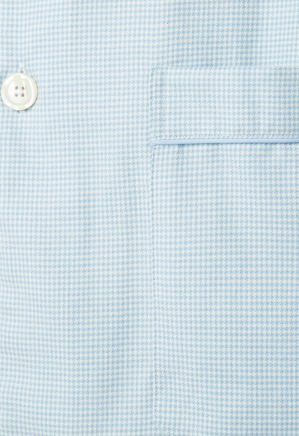 Paul Stuart Light Blue Houndstooth Pajama, image 3