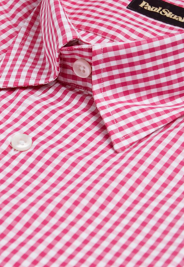 Paul Stuart Gingham Cotton Sport Shirt, image 2