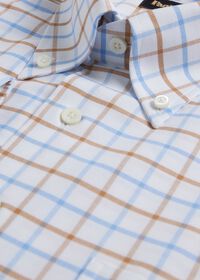 Paul Stuart Cotton Two Color Tattersall Sport Shirt, thumbnail 2