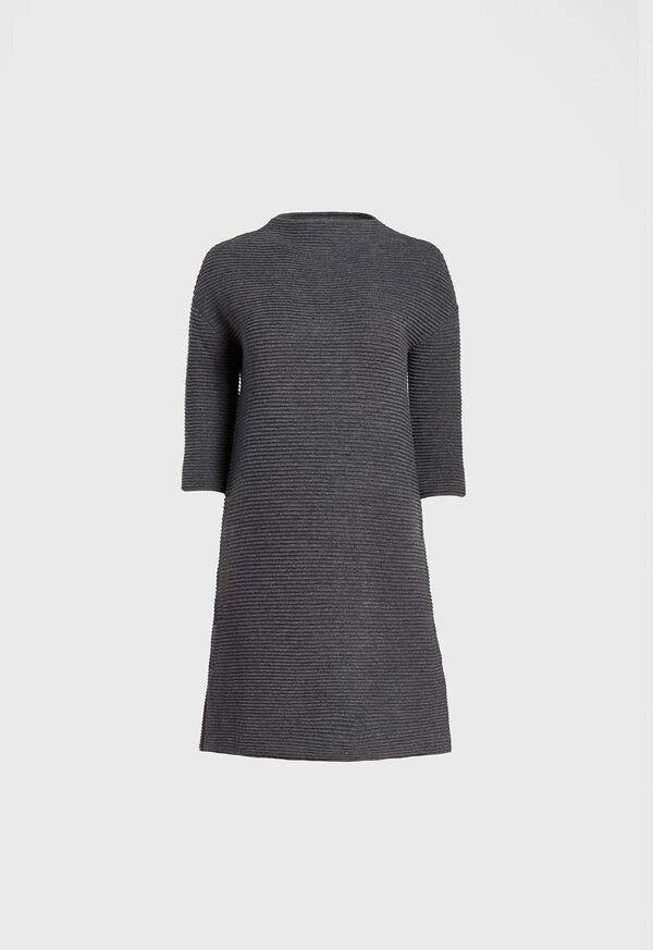 Paul Stuart Wool and Cashmere Ribbed Sweater Dress, image 1