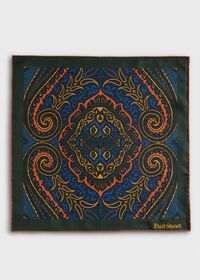 Paul Stuart Geometric Print Pocket Square, thumbnail 2