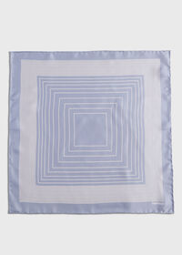 Paul Stuart Square Pattern Silk Pocket Square, thumbnail 2