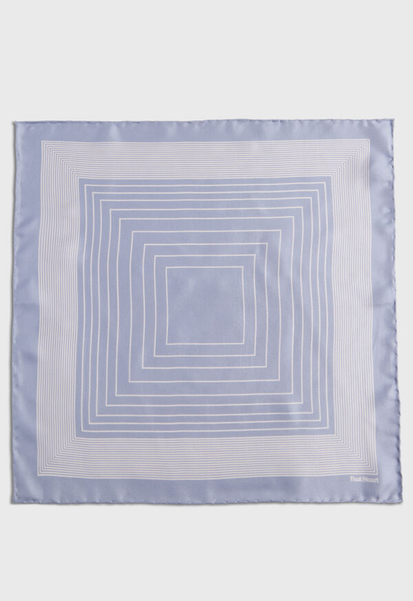 Paul Stuart Square Pattern Silk Pocket Square, image 2