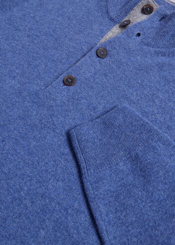 Paul Stuart Cashmere Button Mock Sweater