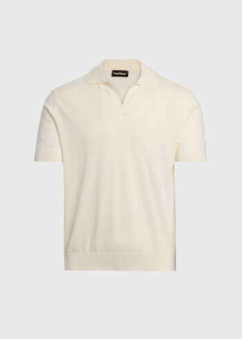Paul Stuart Open Collar Cotton Polo