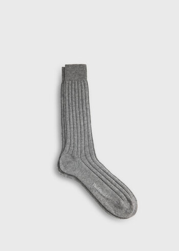 Paul Stuart Solid Color Ribbed Sock