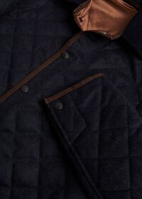 Paul Stuart Quilted Loden Barn Jacket with Corduroy Collar, thumbnail 2