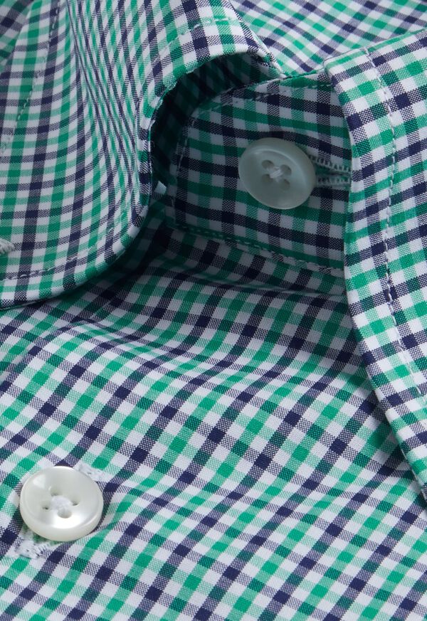 Paul Stuart Cotton Small Simple Check Sport Shirt, image 2
