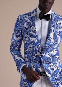 Paul Stuart Printed Paisley Linen Dinner Jacket, thumbnail 3