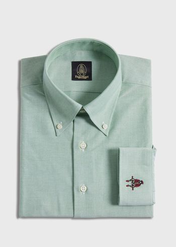 Paul Stuart Cotton Oxford Logo Sport Shirt