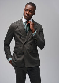 Paul Stuart Double Breasted Wool Houndstooth Suit, thumbnail 10