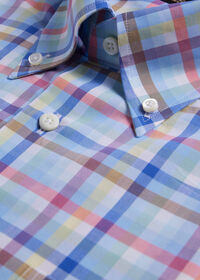 Paul Stuart Cotton Plaid Sport Shirt, thumbnail 2