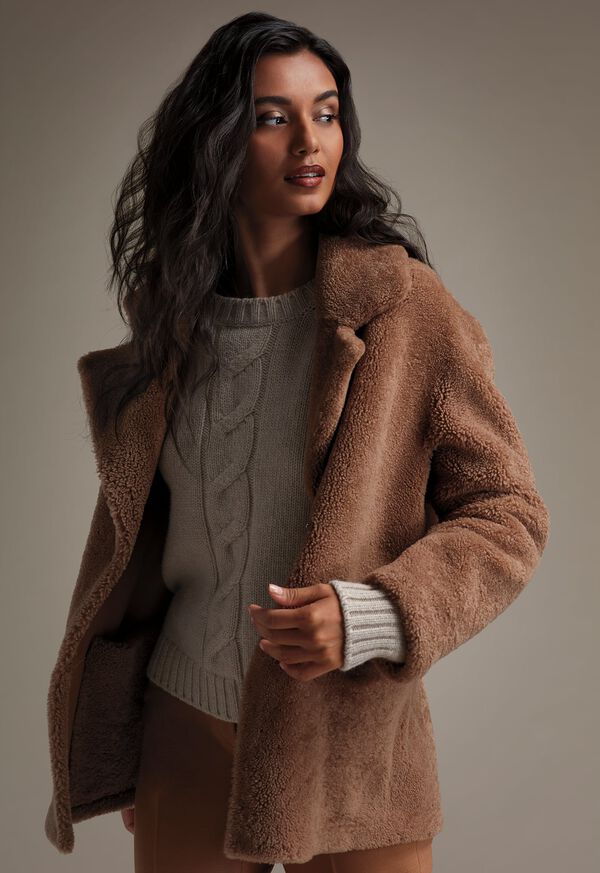 FW21 Paul Stuart Catalog Shearling Coat Look, image 1