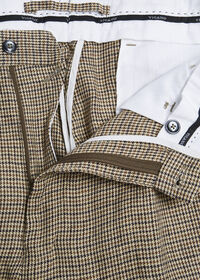 Paul Stuart Brown Linen Mini Check Pant, thumbnail 2
