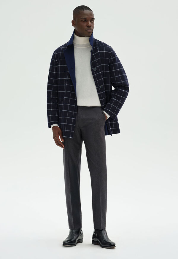 Paul Stuart Reversible Double Face Cashmere Mac Coat, image 2