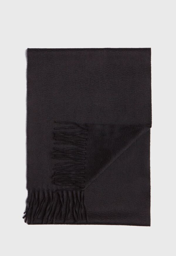 Paul Stuart Oversized Cashmere Logo Scarf, image 1