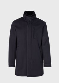 Paul Stuart Cashmere Storm System Coat with Removable Fur trim, thumbnail 1