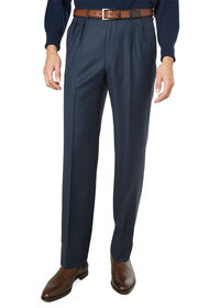 Paul Stuart Medium Blue Pleated Front Trouser, thumbnail 1