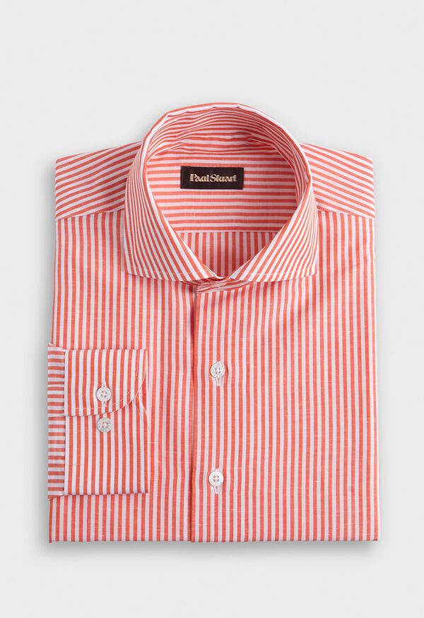 Paul Stuart Bengal Stripe Cotton & Linen Sport Shirt, image 1