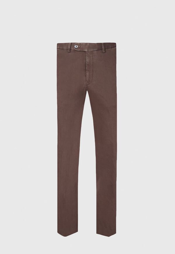 Paul Stuart Satin Cotton Stretch Trouser, image 1