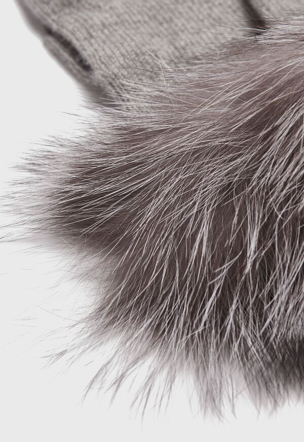 Paul Stuart Touchscreen Fox Fur Trim Glove, image 5