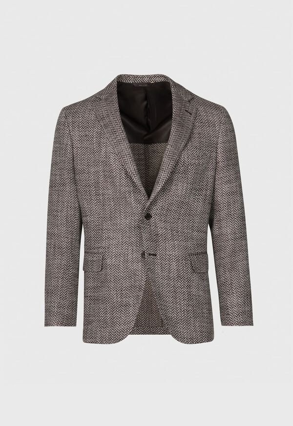 Paul Stuart Silk & Linen Herringbone Jacket, image 1