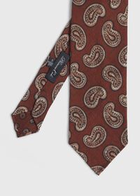 Paul Stuart Silk Paisley Unlined Tie, thumbnail 1